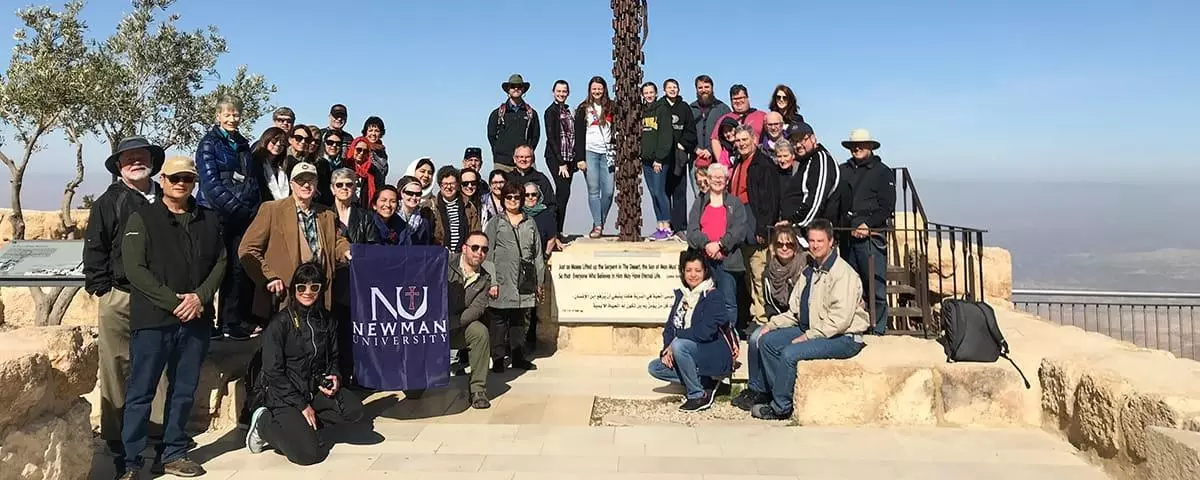 Newman University often leads guided tours to various holy lands and places of theological significance.