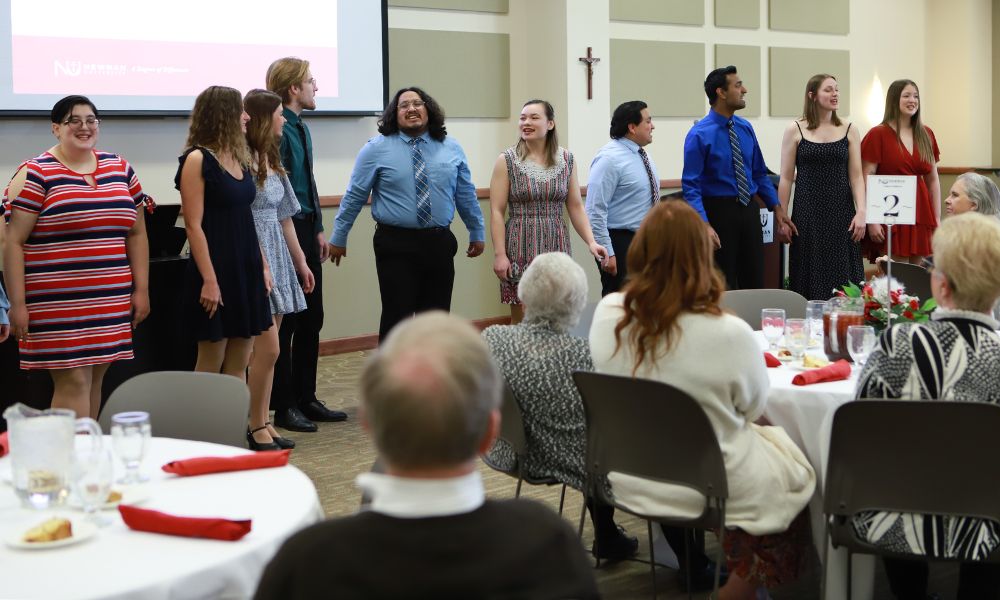 Newman thanks donors during annual scholarship luncheon 