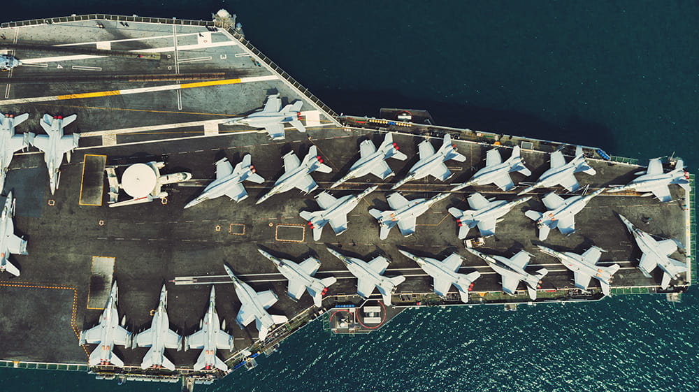 US Navy Aircraft Carrier