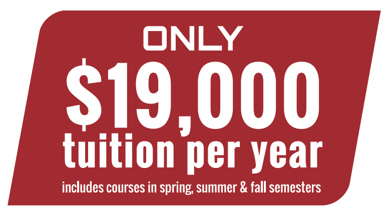 Only $19,500 in tuition per year
