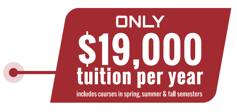 Only $19,500 in tuition per year